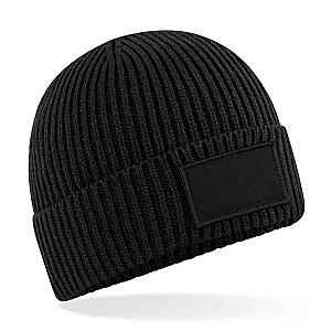 Beechfield Fashion Patch Beanie - Black