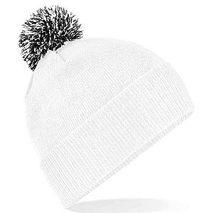 Beechfield Snowstar® Beanie - White/Black