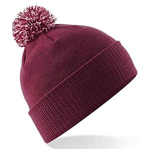 Beechfield Snowstar® Beanie - Burgundy/Off White