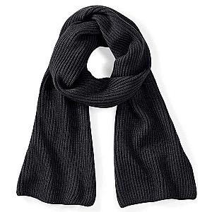 Beechfield Metro Knitted Scarf - Black