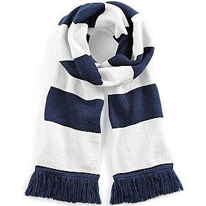 Beechfield Stadium Scarf - French Navy/White