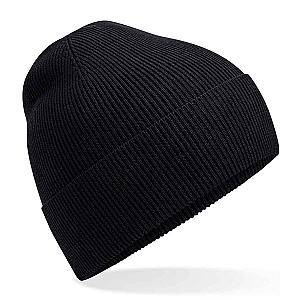 Beechfield Organic Cotton Fine Knit Beanie - Black