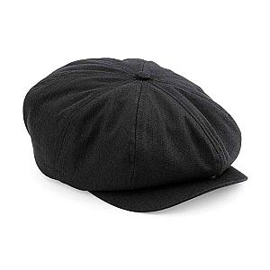 Beechfield Newsboy Cap - Black