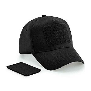Beechfield Removable Patch 5 Panel Cap - Black