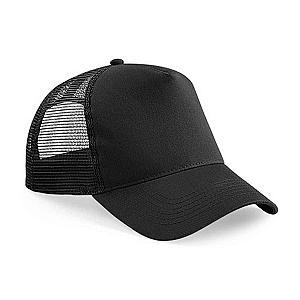 Beechfield Snapback Trucker Cap - Black/Black