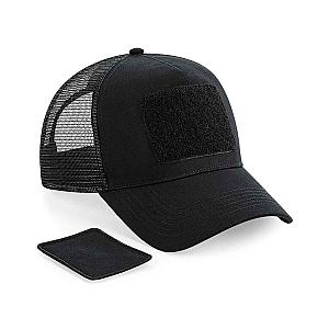 Beechfield Patch Snapback Trucker Cap - Black