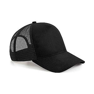 Beechfield Suede Snapback Trucker Cap - Black