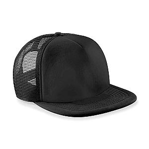 Beechfield Vintage Snapback Trucker Cap - Black/Black